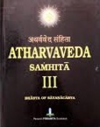 Image of ATHARVAVEDA SAMHITA III