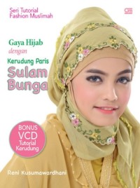 Image of Gaya Hijab dengan Kerudung paris Sulam Bunga