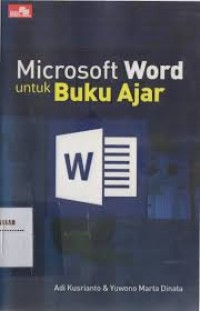 Image of MICROSOFT WORD UNTUK BUKU AJAR